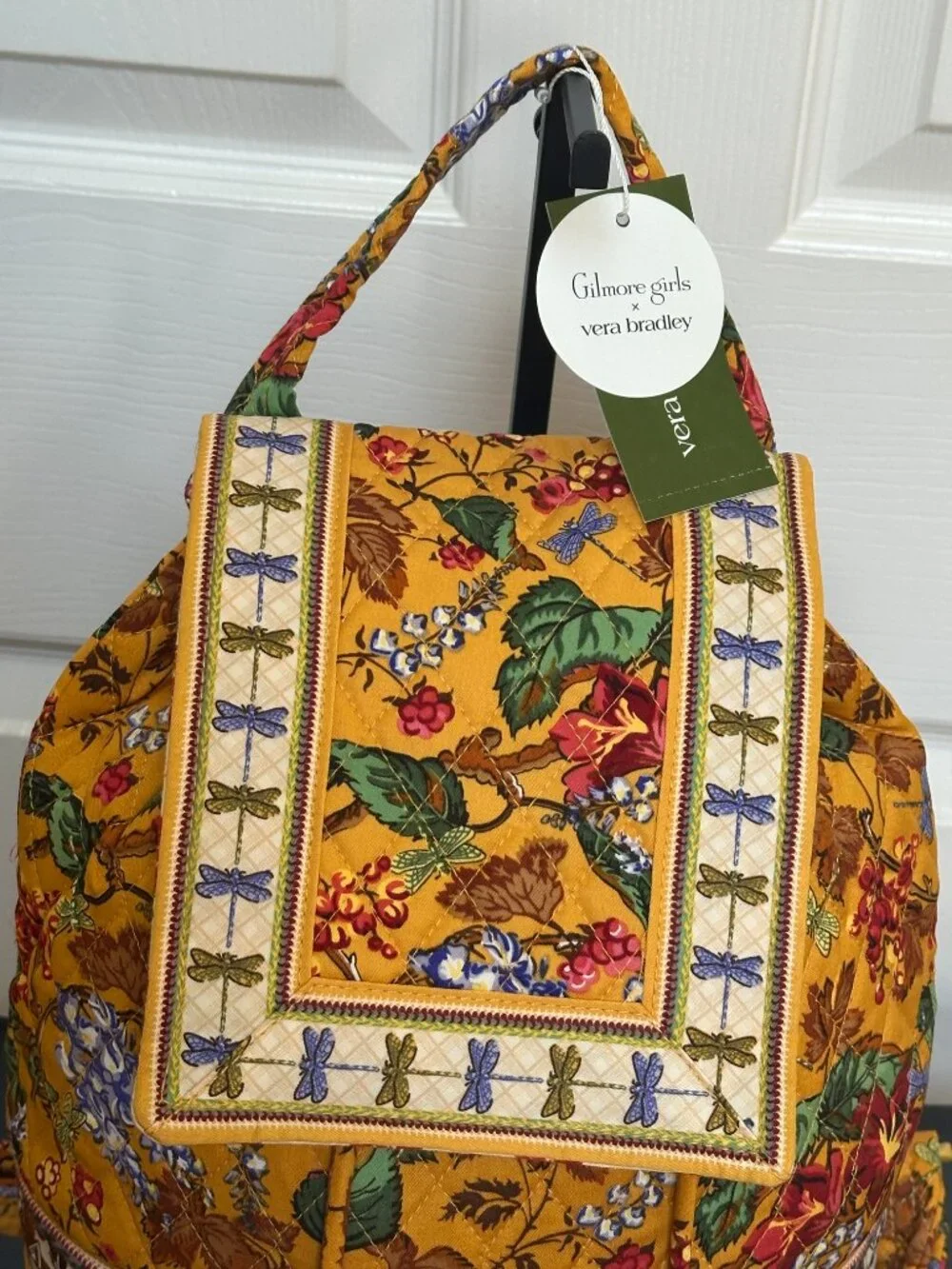 VERA BRADLEY X GILMORE GIRLS ORIGINAL DRAWSTRING BACKPACK:NWT G.G. AUTUMN